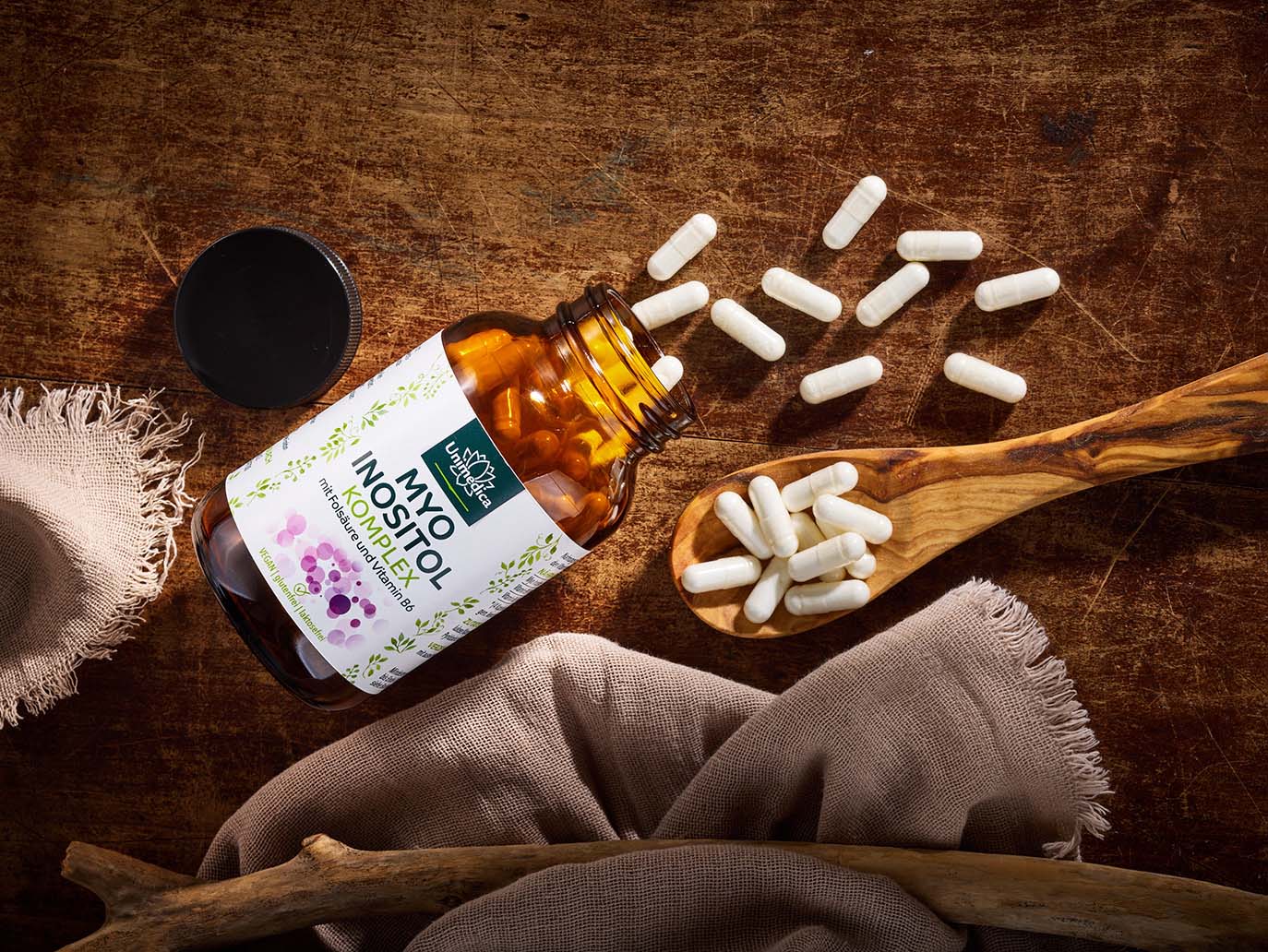 Complexe myo-inositol  avec folates et vitamine B6 - 120 gélules - par Unimedica